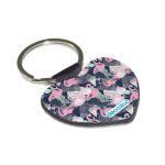 ميدالية مفاتيح شكل قلب بتصميم فلامنغو