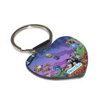 ميدالية مفاتيح شكل قلب بتصميم فورت نايت رسم