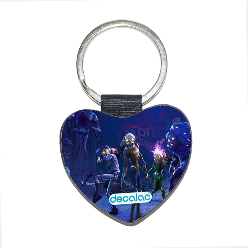 ميدالية-مفاتيح-شكل-قلب-بتصميم-فورت-نايت-زومبي-1