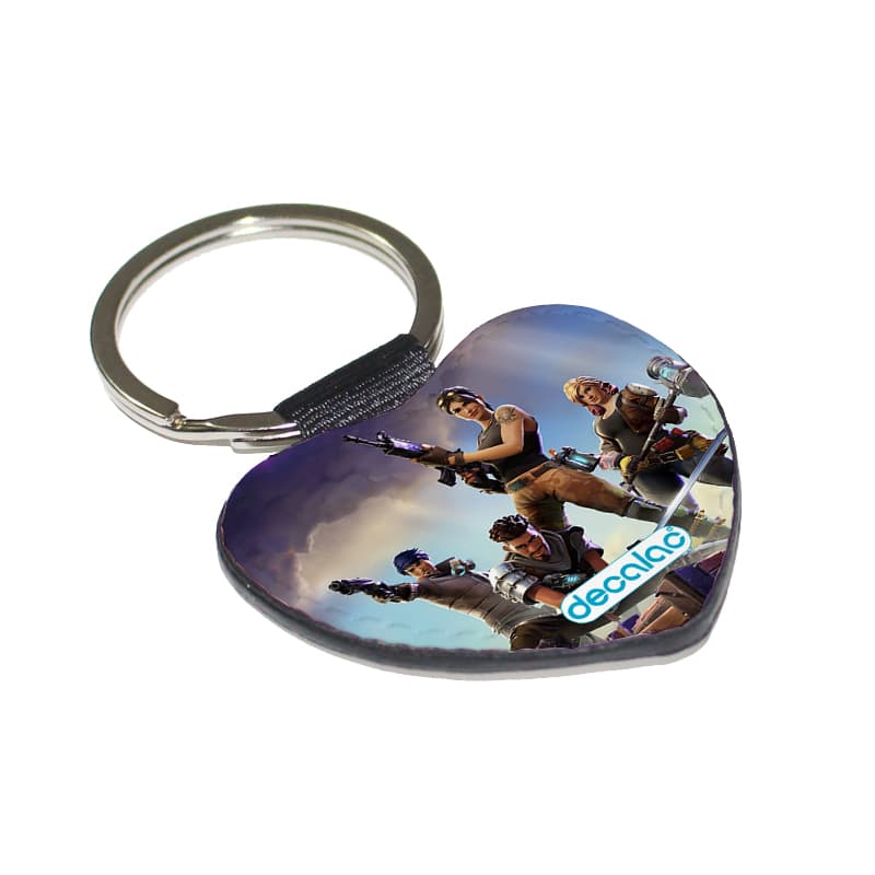 ميدالية مفاتيح شكل قلب بتصميم قتال الزومبي فورت نايت ميدالية مفاتيح شكل قلب بتصميم قتال الزومبي فورت نايت