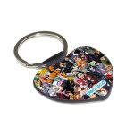 ميدالية مفاتيح شكل قلب بتصميم قتال كل الانميات