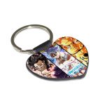 ميدالية مفاتيح شكل قلب بتصميم قوة الابطال كل الانميات