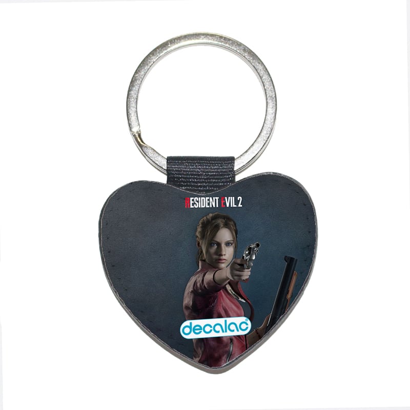 ميدالية-مفاتيح-شكل-قلب-بتصميم-كلير-رزدنت-إيفل-2-1
