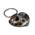 ميدالية مفاتيح شكل قلب بتصميم كونغ فو باندا