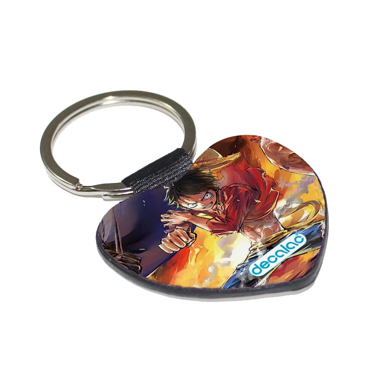 ميدالية مفاتيح شكل قلب بتصميم لوفي سابو إيس ون بيس ميدالية مفاتيح شكل قلب بتصميم لوفي سابو إيس ون بيس