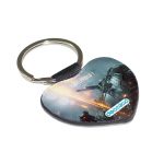 ميدالية مفاتيح شكل قلب بتصميم مركبة قتالية باتلفيلد