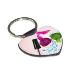 ميدالية مفاتيح شكل قلب بتصميم مناكير