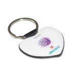 ميدالية مفاتيح شكل قلب بتصميم منطاد بالورد