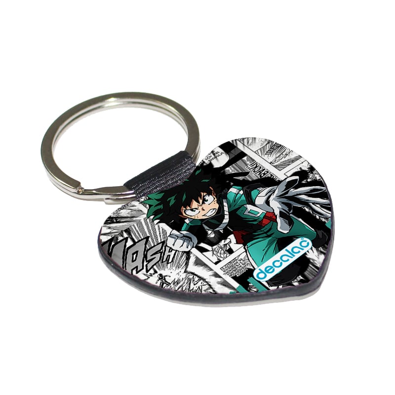 ميدالية مفاتيح شكل قلب بتصميم ميدوريا مانجا أكاديميتي للأبطال ميدالية مفاتيح شكل قلب بتصميم ميدوريا مانجا أكاديميتي للأبطال