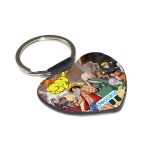 ميدالية مفاتيح شكل قلب بتصميم ميدوريا وباكوغو واوول مايت