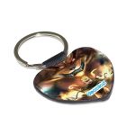 ميدالية مفاتيح شكل قلب بتصميم ناروتو وكوراما الكيوبي