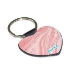 ميدالية مفاتيح شكل قلب بتصميم وردي