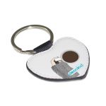 ميدالية مفاتيح شكل قلب بتصميم وقت القهوة